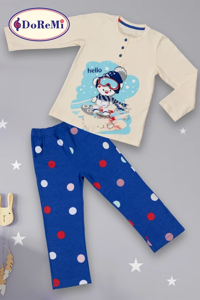 DoReMi Kız Çocuk Pijama Takımı - Resim 6