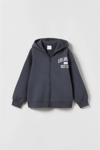 UNİSEX FERMUARLI KAPŞONLU PAMUK HIRKA - Resim 5