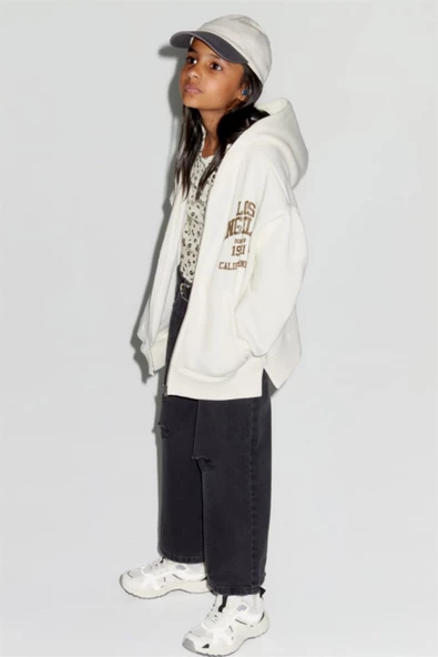 UNİSEX FERMUARLI KAPŞONLU PAMUK HIRKA - Resim 11