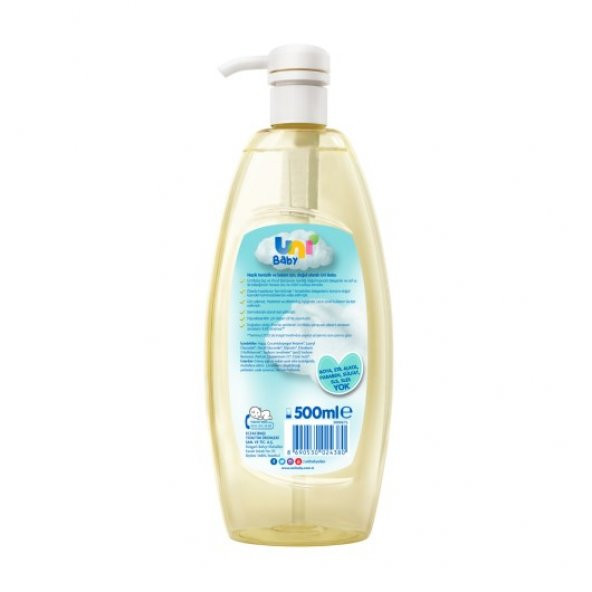 Uni Baby Saç ve Vücut Şampuanı 2x500 ml - 2