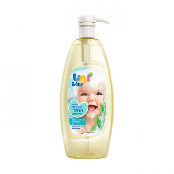 Uni Baby Saç ve Vücut Şampuanı 2x500 ml