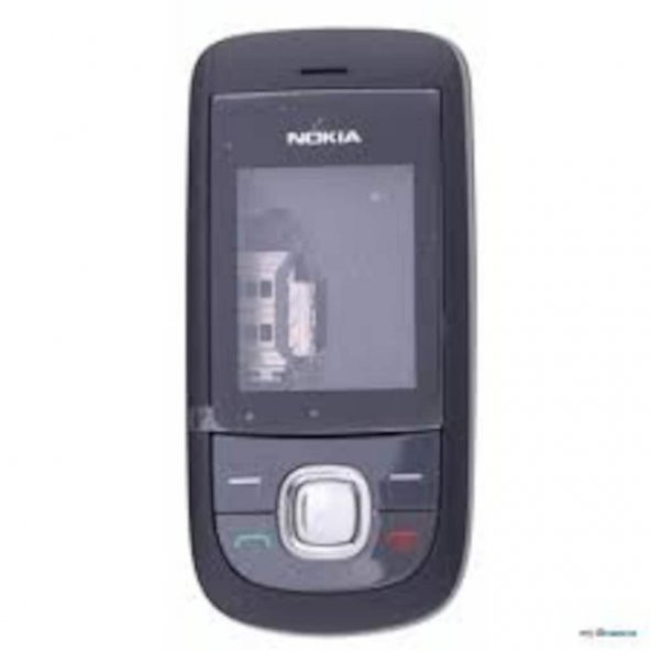 Nokia 2220 2220S Siyah Kapak + Tuş Takımı Arka Kapak Ön (A Kalite) - 1