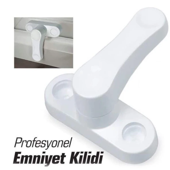 Kapı Pencere Güvenlik Emniyet Kilidi (Vidaları Dahil) - 2