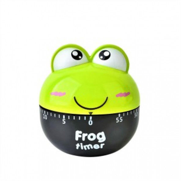 Yeşil Mekanik Frog Timer 60 Dakika Sevimli Zamanlayıcı
