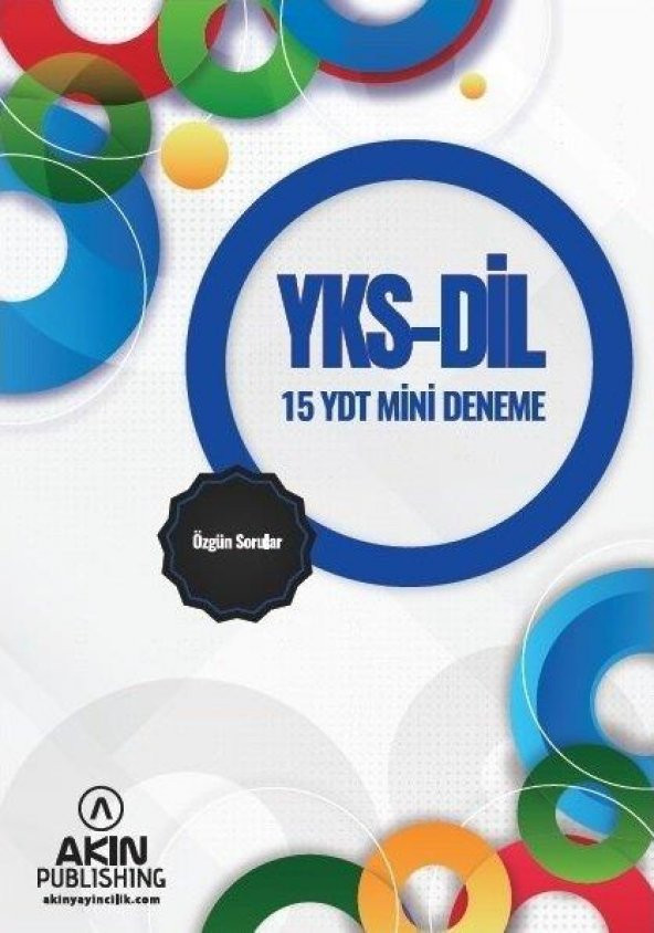 YKS DİL YDT 15 Mini Deneme Akın Dil Yayınları