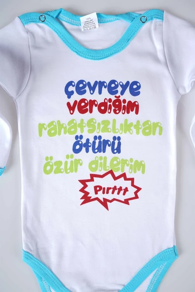 YENİ SEZON ÇEVREYE VERDİĞİM YAZILI BEBEK ÇOCUK UZUN KOL PAMUK BADY ZIBIN - 2