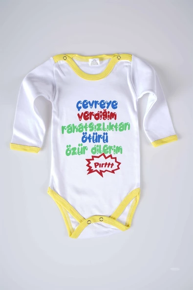 YENİ SEZON ÇEVREYE VERDİĞİM YAZILI BEBEK ÇOCUK UZUN KOL PAMUK BADY ZIBIN - 9