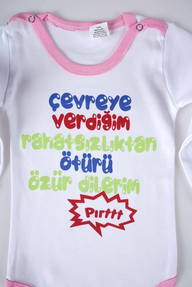 YENİ SEZON ÇEVREYE VERDİĞİM YAZILI BEBEK ÇOCUK UZUN KOL PAMUK BADY ZIBIN - 4
