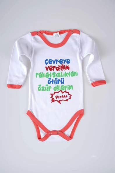 YENİ SEZON ÇEVREYE VERDİĞİM YAZILI BEBEK ÇOCUK UZUN KOL PAMUK BADY ZIBIN - 5
