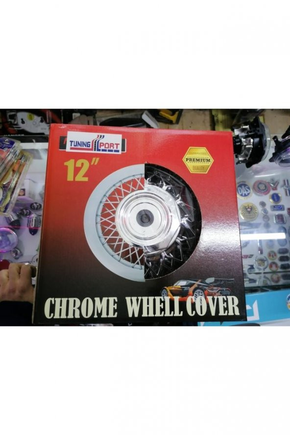 İtibar Jant Kapağı 12" Krom Kaplama Abs Telli 4lü - 2