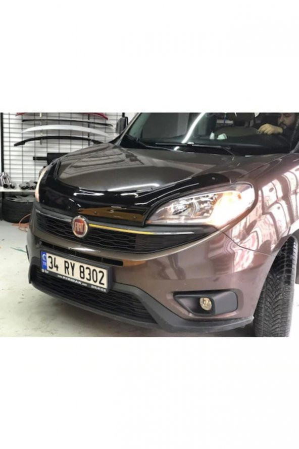 İtibar Fiat Doblo Kaput Rüzgarlığı Parlak Siyah 2015-2018 Arası 3.2 Mm Kalın Plastik - Resim 2