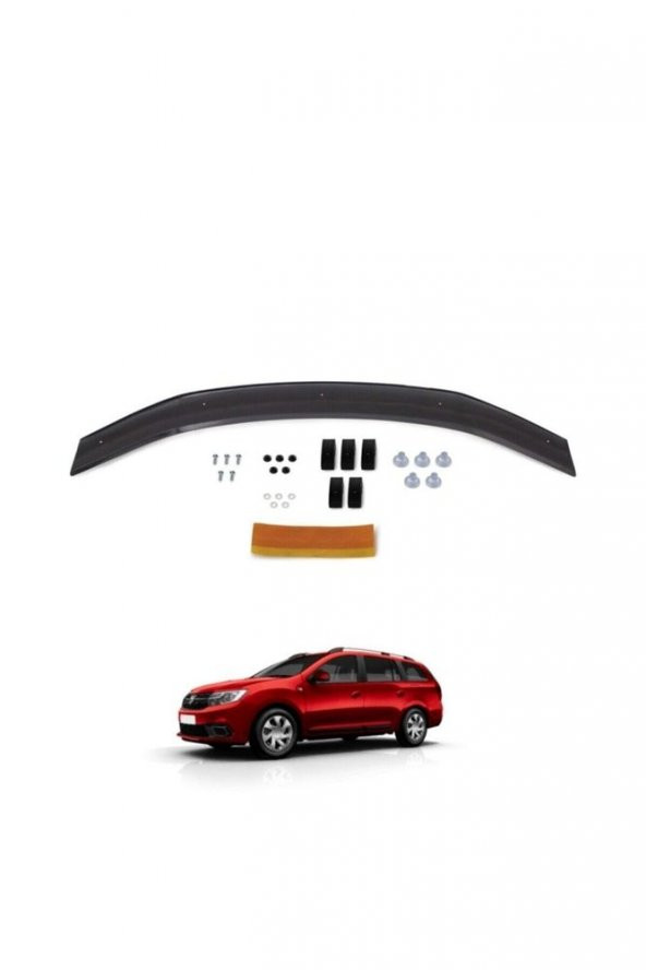 İtibar Dacia Logan Mcv 2013 2014 2015 2016 2017 2018 2019 2020 Ön Kaput Koruyucu Rüzgarlığı - Resim 3