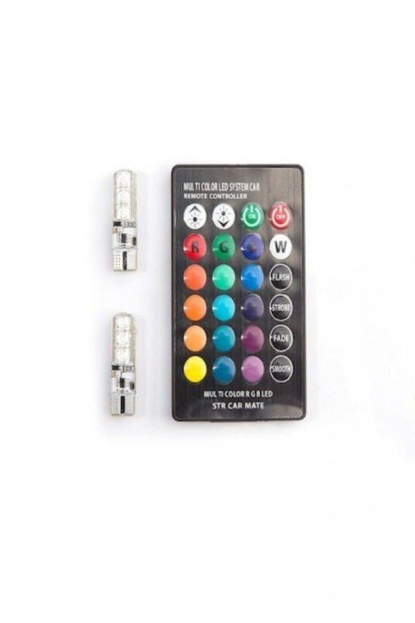 İtibar T10 Rgb Kumandalı Park Ampulleri Modlu - 4