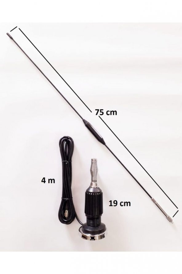 İtibar Anten Telsiz Mıknatıslı Bobinli Krom - 2