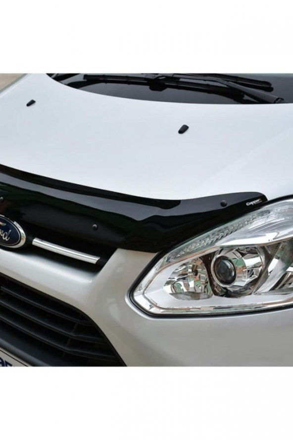 İtibar Ford Tourneo Custom Ön Kaput Koruma Rüzgarlığı 3mm Akrilik Abs Parlak Siyah Deflektör 12-17 - 2
