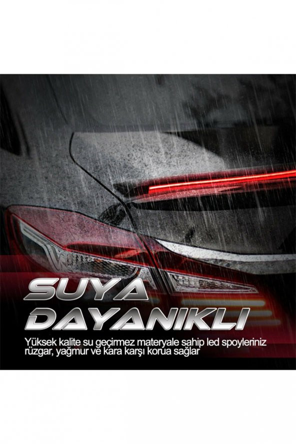 İtibar Ledli Spoyler Karbon Desenli Esnek Universal 120cm karbon ışıklı - 4