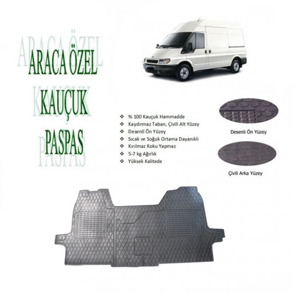 Ford Transit 2002-2005 Kauçuk Paspas ürün görseli