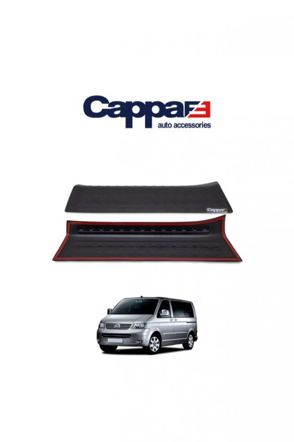 Volkswagen T5 Transporter Arka Tampon Eşiği Koruma Akrilik (Abs) Piano Black 2003-2009