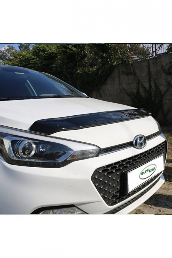 Hyundai I20 2017 ve Üstü Parlak Siyah Ön Kaput Koruma Rüzgarlığı Akrilik 3 mm - 2