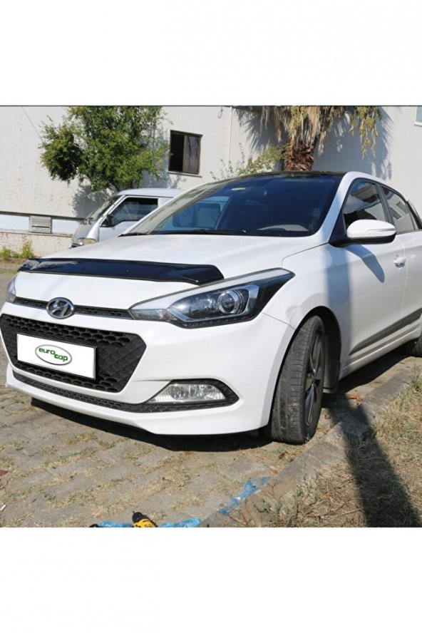 Hyundai I20 2017 ve Üstü Parlak Siyah Ön Kaput Koruma Rüzgarlığı Akrilik 3 mm - 4