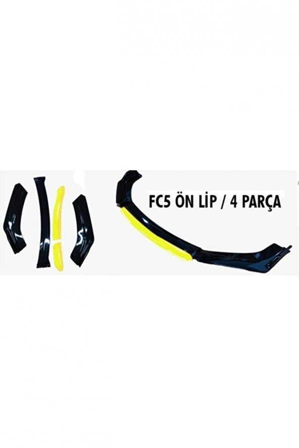 İtibar Honda Civic Fc5 Ön Tampon Lip 4 Parça