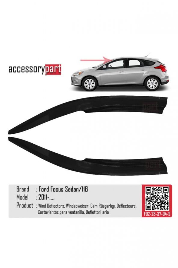 Ford Focus Cam Rüzgarlığı Sport Model 2011 Ve Sonrası - Resim 2