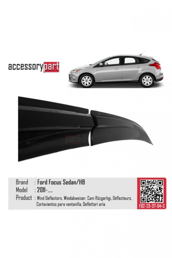 Ford Focus Cam Rüzgarlığı Sport Model 2011 Ve Sonrası - Resim 4