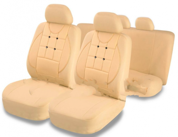 Oto Koltuk Kılıfı Düğmeli Model Binek Her Araca Uyumlu ürün görseli