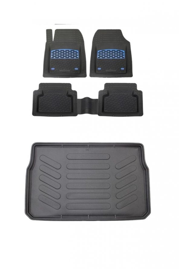 Skoda Fabia 2009 Model 3d Bagaj Havuzu+3d Havuzlu Paspas Takımı ürün görseli