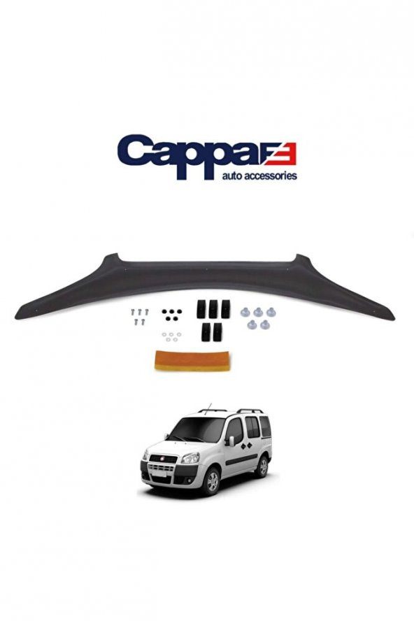 Fiat Doblo 2006-2010 Yılı Arası Ön Kaput Koruyucu Rüzgarlığı - Resim 2