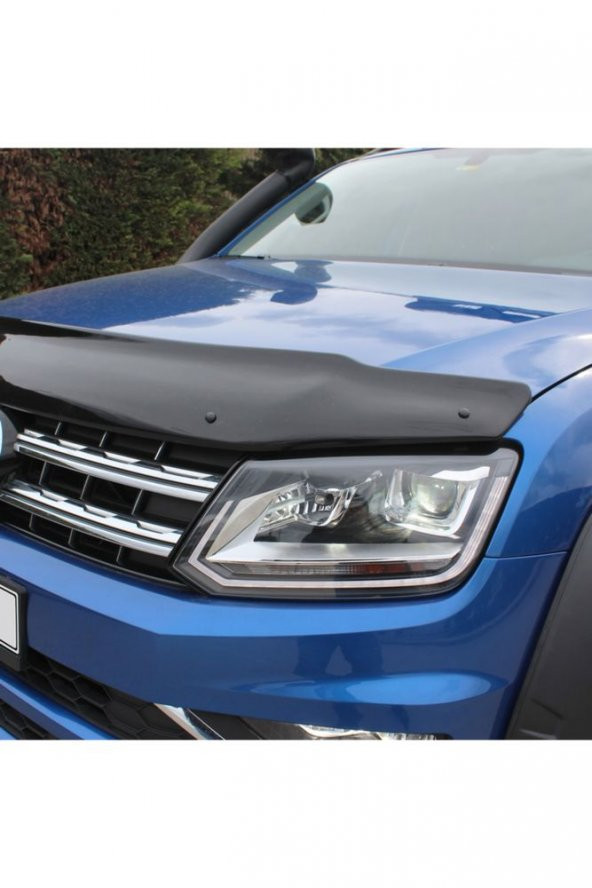 Volkswagen Amarok Ön Kaput Koruyucu Rüzgarlığı 4mm Akrilik (abs) Piano Black 2010 Ve Sonrası - 4