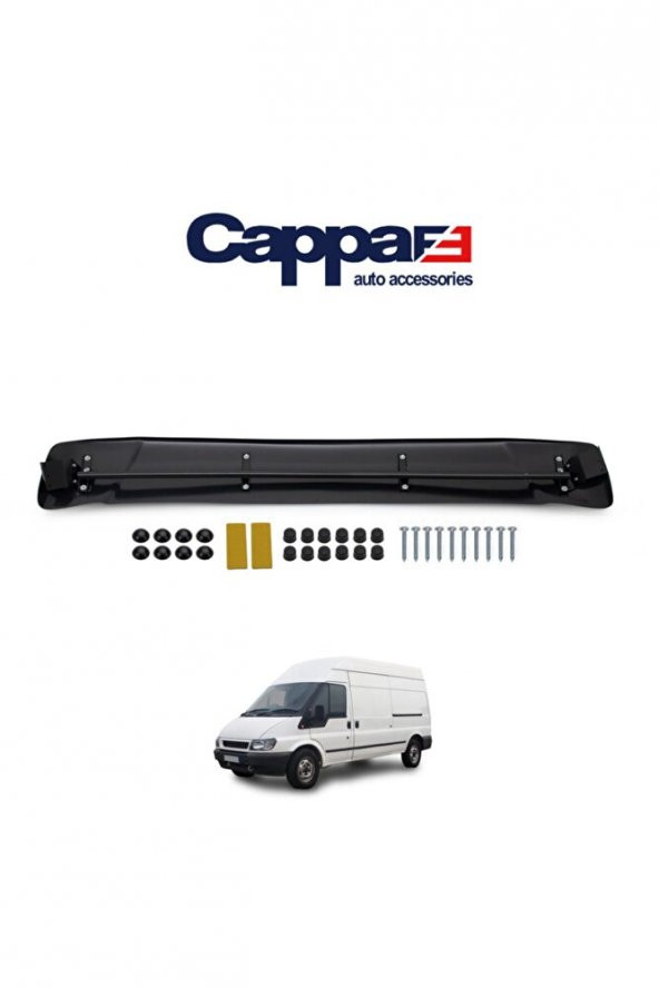 İtibar Ford Transit Ön Cam Güneşliği Siperlik Vizör Şapka Terek Akrilik (ABS) Piano Black 2002-2006