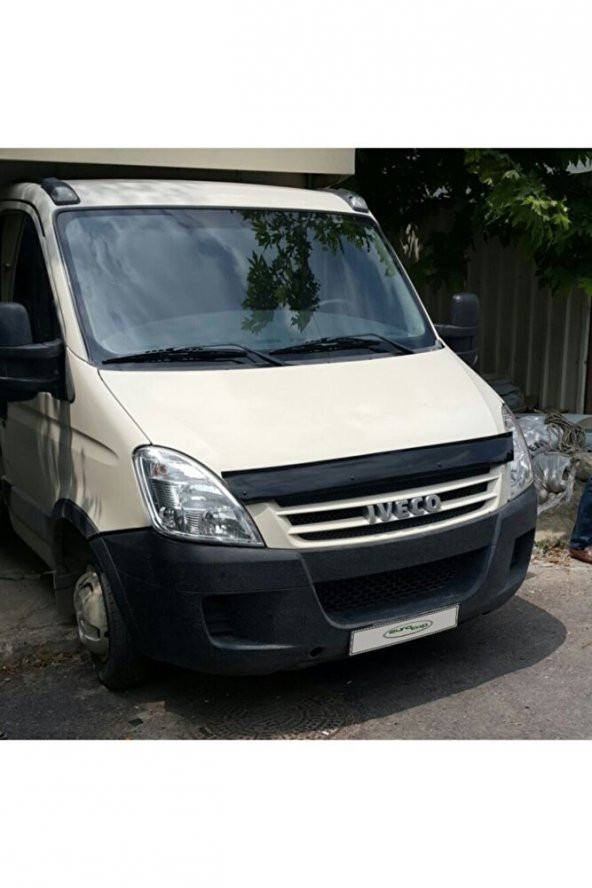 İtibar Iveco Daily Ön Kaput Koruma Rüzgarlığı 3mm Akrilik (ABS) Parlak Siyah Deflektör 2011-2014 - Resim 2