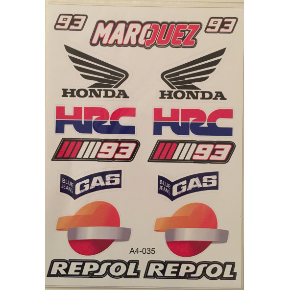 Motorsiklet Kaliteli A4 Sticker