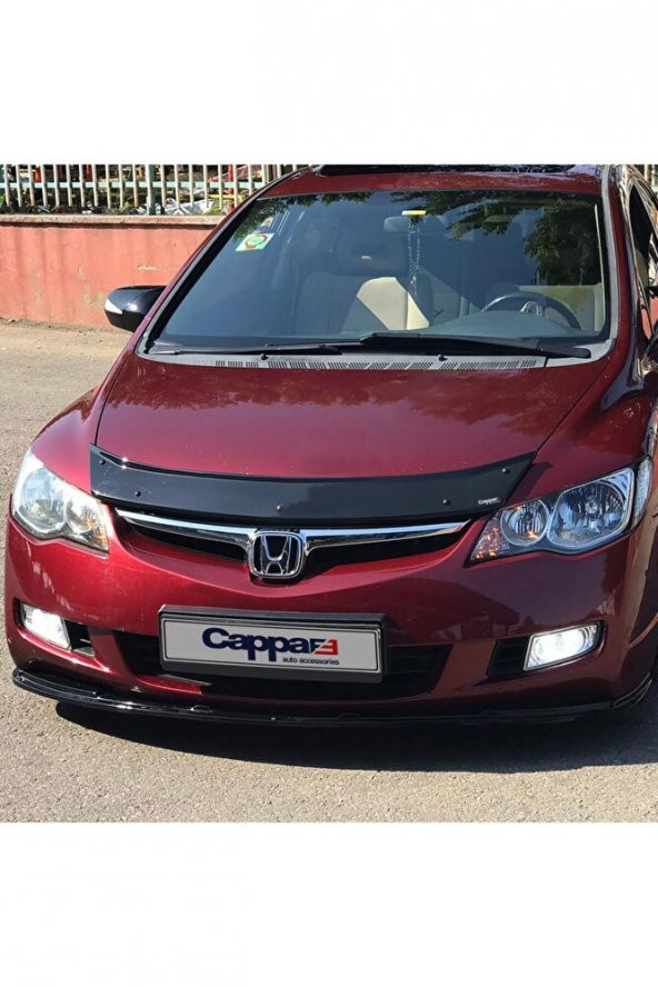 İtibar Honda Civic 8 Arka Cam Üstü Spoyler Rüzgarlık Kanat Ince Model (abs) Parlak Siyah 2006-2012 - Resim 4