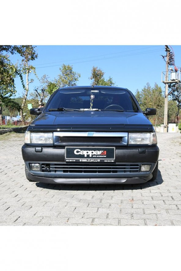 Fiat Tipo Ön Kaput Koruyucu Rüzgarlık 4mm Akrilik (ABS) Piano Black 1988-2000 - 5