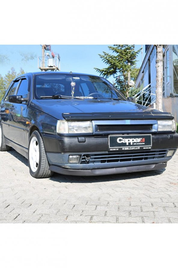 Fiat Tipo Ön Kaput Koruyucu Rüzgarlık 4mm Akrilik (ABS) Piano Black 1988-2000 - 6