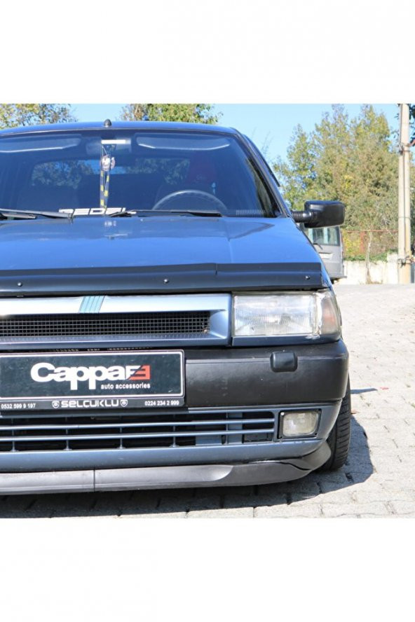 Fiat Tipo Ön Kaput Koruyucu Rüzgarlık 4mm Akrilik (ABS) Piano Black 1988-2000 - 4