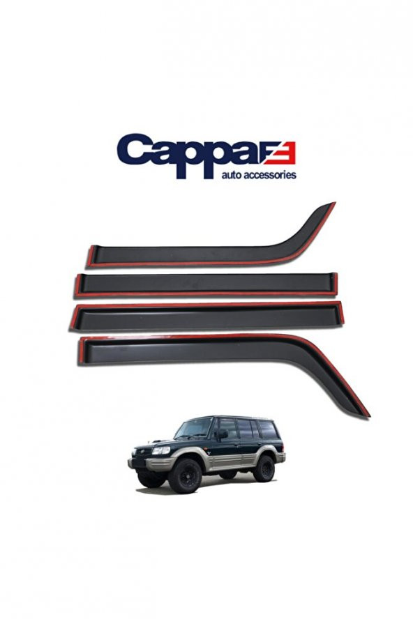 İtibar Hyundai Galloper Akrilik Cam Rüzgarlığı 4 Parça 1997-2003 - Resim 2