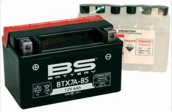 Bs Btx7a-Bs 2014-2019 Benelli BN 251 Uyumlu Akü Sulu Akü - Resim 2