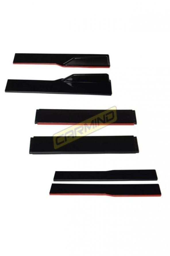 İtibar Üniversal Flaplı Marşpiyel Çıtası Piano Black kırmızı - 2