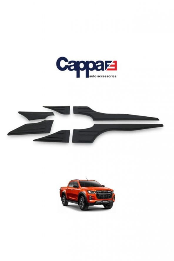 Isuzu D-max 2021- Yarasa Yan Kapı Kaplama 6 Prç. - 3