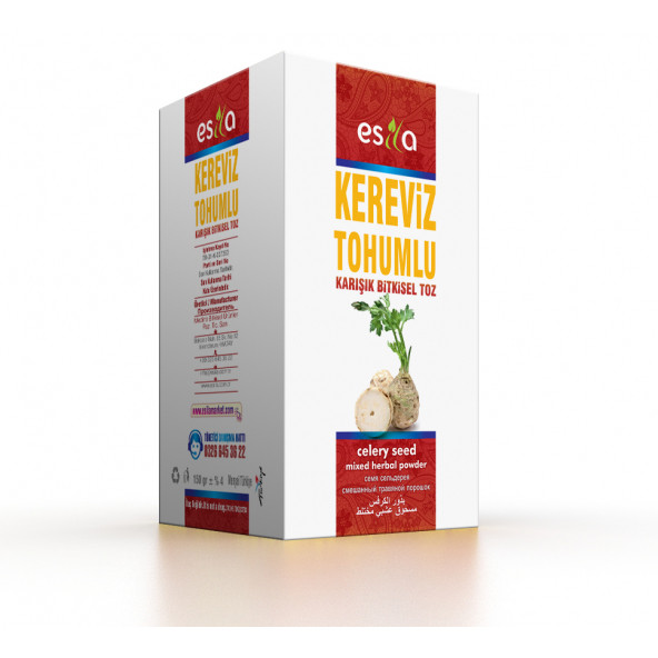 Esila Kereviz Tohumlu Prostat Çayı Kavanoz 150 Gr.