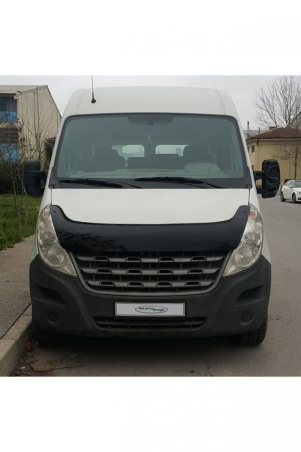 İtibar Renault Master Ön Kaput Koruma Rüzgarlığı 3mm Akrilik (abs) Parlak Siyah Deflektör 2010-2014 - Resim 4