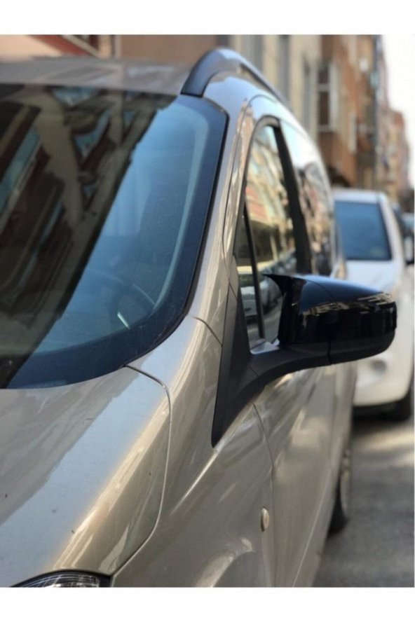 İtibar Ford Courier Yarasa Ayna Kapağı Piano Black Parlak 2014-2016 - Resim 2