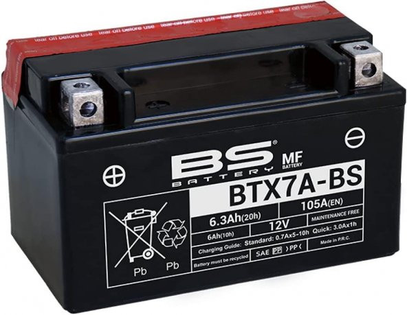 Bs Btx7a-Bs 2017-2020 Benelli TNT 125 Uyumlu Akü Sulu Akü