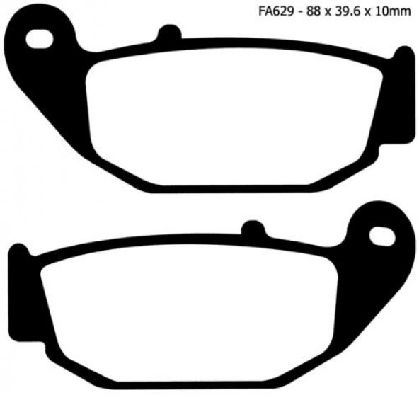 Ebc Fa629Tt 2017-2021 Benelli TNT 125 Arka Fren Balatası Karbon Balata - Resim 3