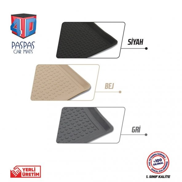 İtibar FORD COURIER 4D SİYAH 2014 ÜSTÜ ÖN HAVUZLU PASPAS - Resim 3