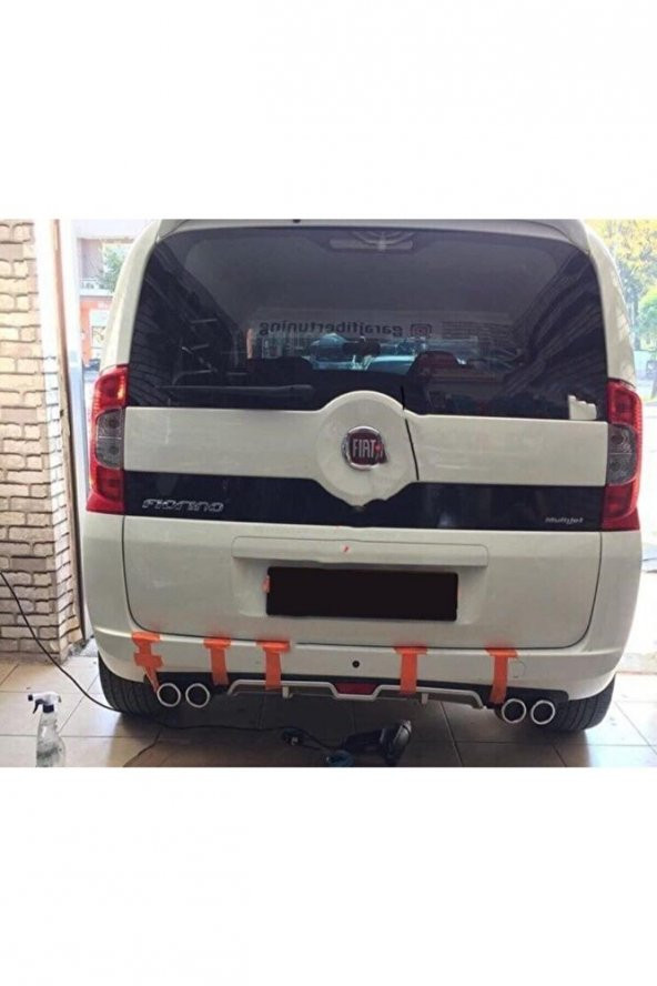İtibar Fiat Fiorino Arka Tampon Egzoz Görünümlü Difüzör Gri Plastik Üni1 - 2