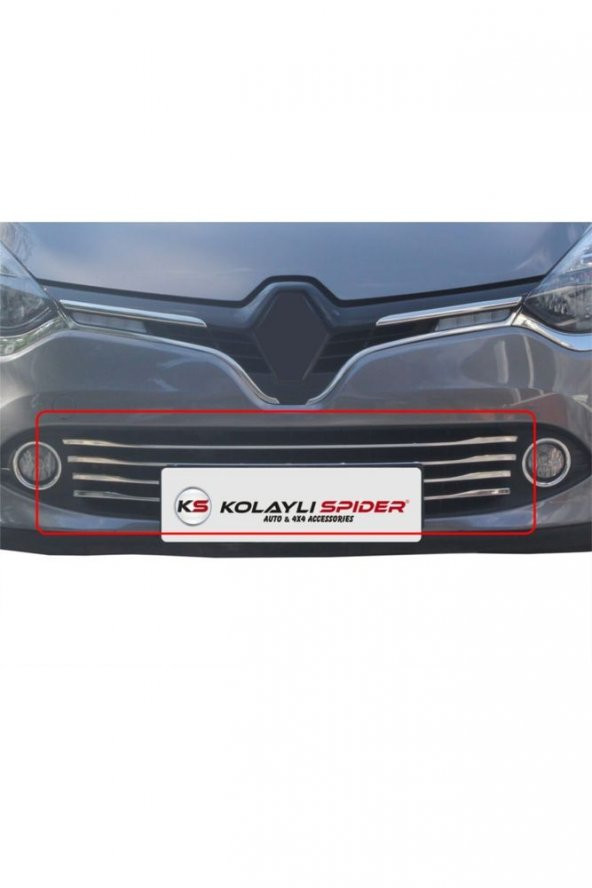 İtibar Renault Clio 4 Ön Tampon Çıtası 6 Prç Krom 2013-2016 - 1